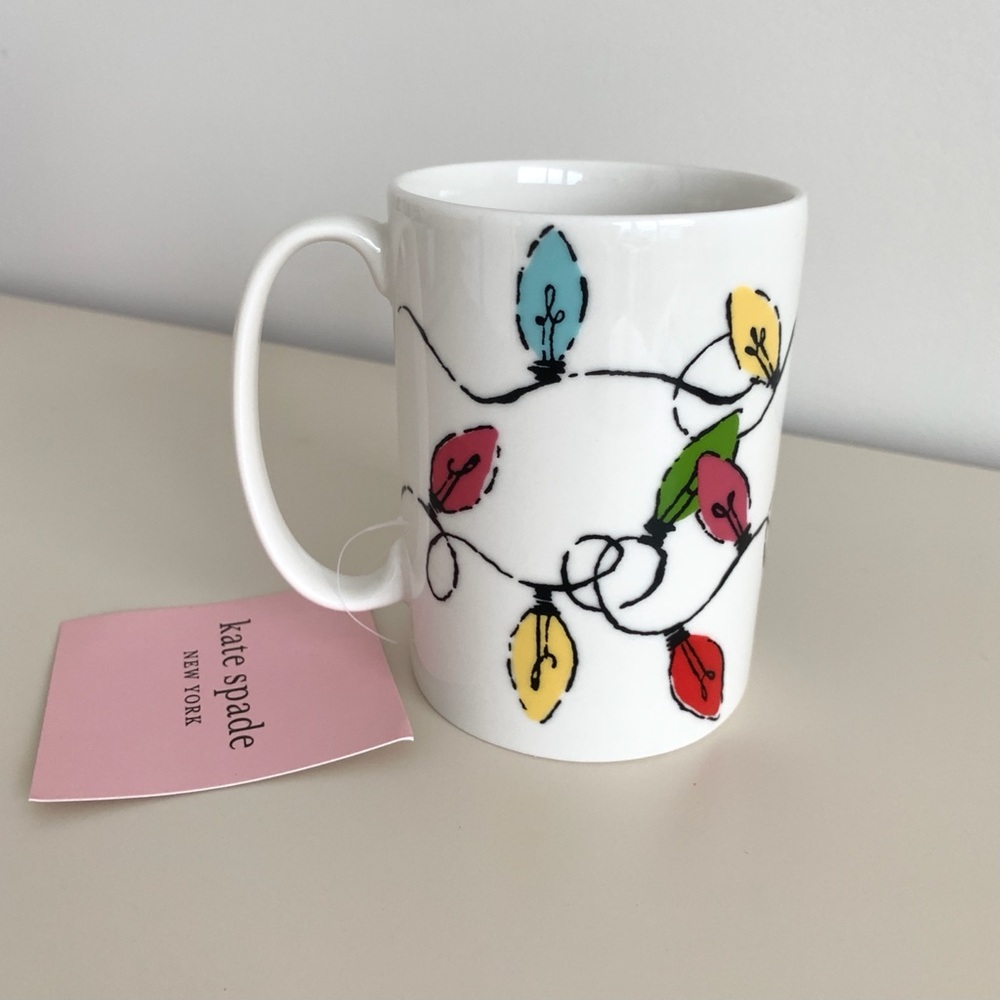 🆕Kate Spade Mug By Lenox - Christmas Lights